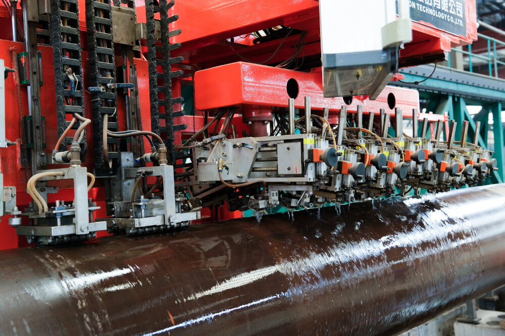 API 5LD CLAD PIPE UT TEST 02 Cra Clad and Lined Steel Pipes, Clad Pipes, welded clad pipe, welding clad pipes, jinglei, jlc, metal clad pipe, Alloy Cladded Pipe, CRA cladded pipe, JLC Welded Pipe