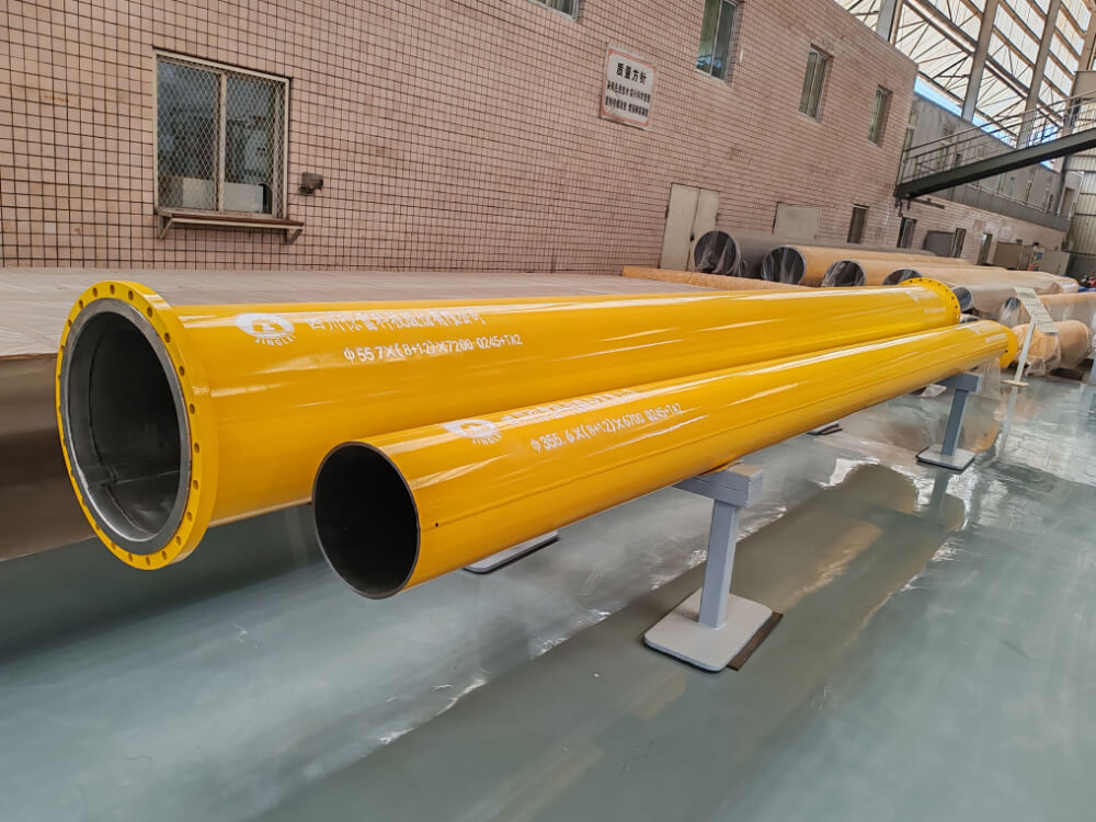 API 5LD CLAD TITANIUM Ti Grade 2. 4 Cra Clad and Lined Steel Pipes, Clad Pipes, welded clad pipe, welding clad pipes, jinglei, jlc, metal clad pipe, Alloy Cladded Pipe, CRA cladded pipe, JLC Welded Pipe, titanium clad pipe, clad pipe titanium