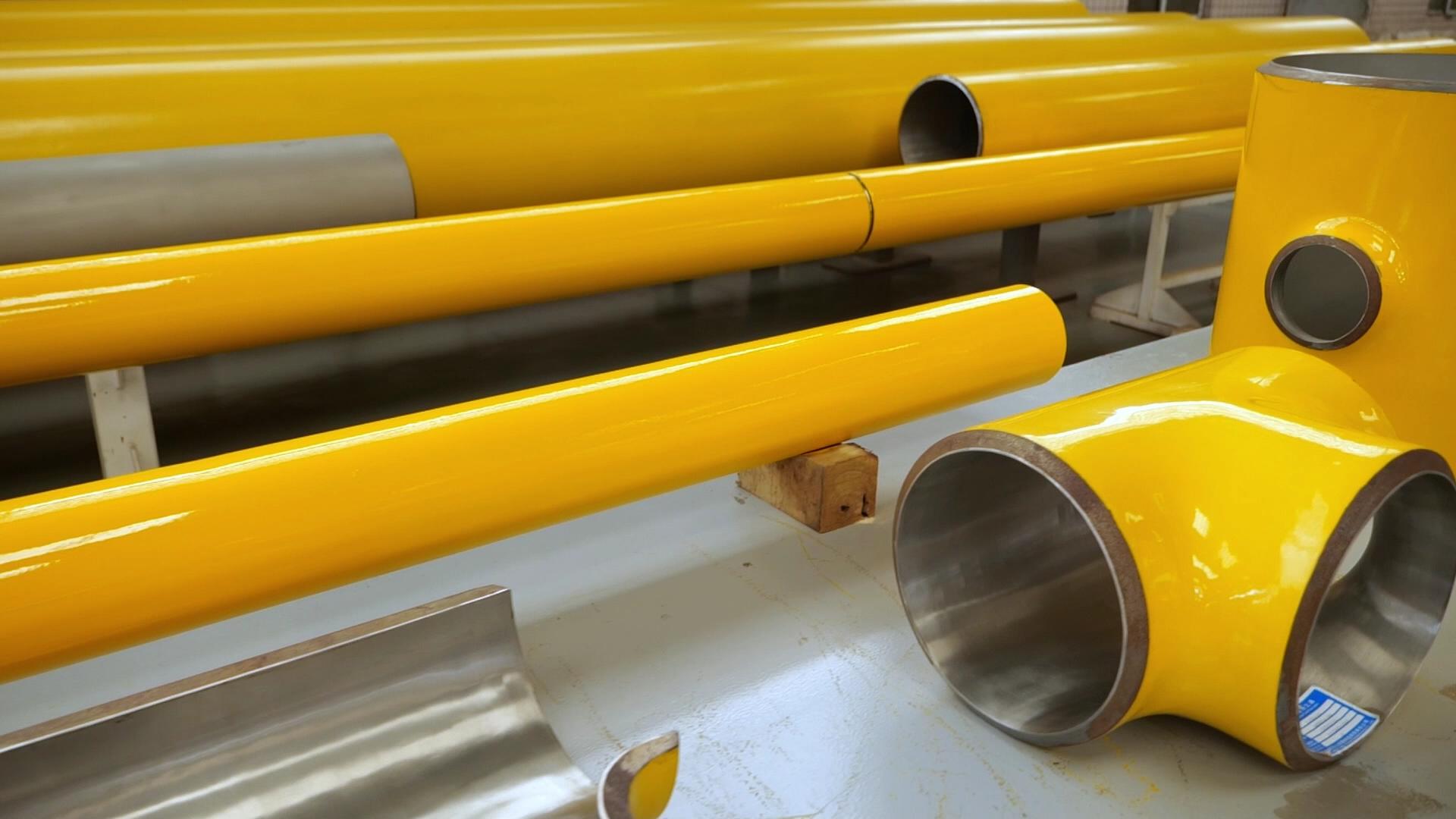 jlc jinglei clad pipes, clad pipe, welded clad pipe, welding clad pipe, Alloy Cladded Pipe， Explosion Welded Clad Pipes