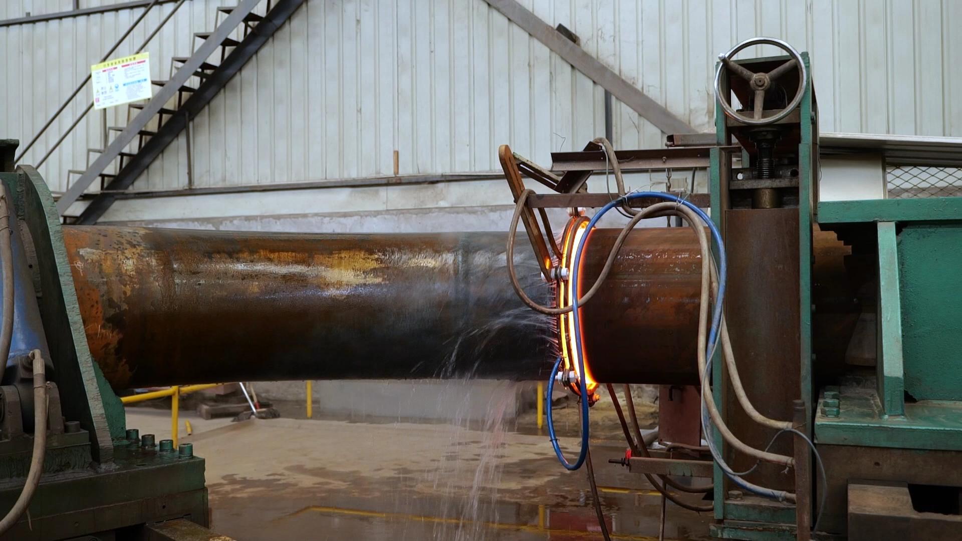 jinglei jlc induction bend, induction, induction bending, chromium moldenum steel welded pipe